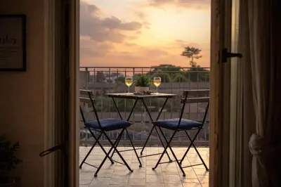 Balcone o terrazza di Attico elegante con terrazza panoramica, in centro