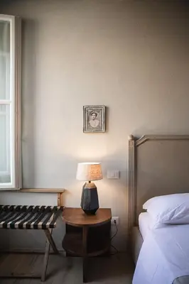 Letto o letti in una camera di Le Antiche Mura