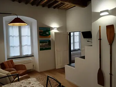 TV o dispositivi per l'intrattenimento presso The Fisherman's house Rapallo centro storico