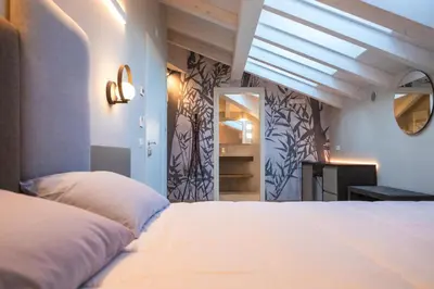 Letto o letti in una camera di Pietralunga Resort
