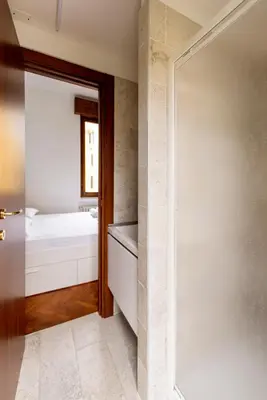 Letto o letti in una camera di Appartamento bohémien