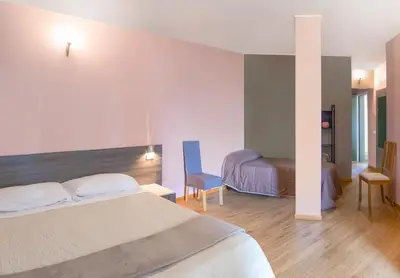 Letto o letti in una camera di Al Borgo