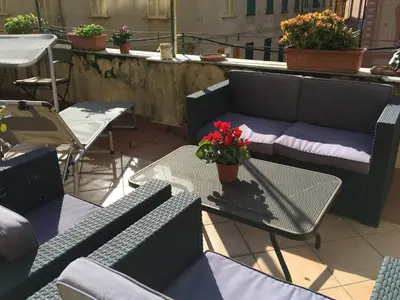 Area soggiorno di Casa Tipica by PortofinoVacanze