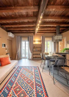 Area soggiorno di Happy Days - Pavia City - by Host4U -