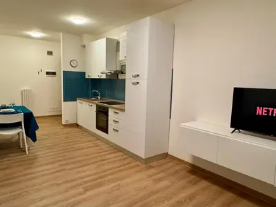 Cucina o angolo cottura di Relax nel cuore dell Emilia AlloggiaRE vicino autostrada e RCF Arena