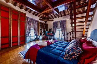Letto o letti in una camera di La Residenza del Museo - 5 Persone, Internal Parking