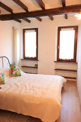 Letto o letti in una camera di Casa di Borgo Santo Spirito