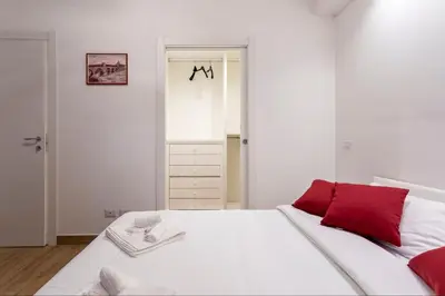 Letto o letti in una camera di 100 Mq, Free Parking, Charming House Ponte Coperto
