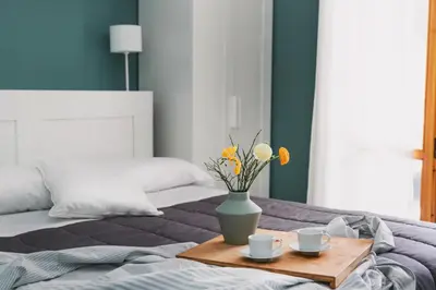 Letto o letti in una camera di Your home in Chiavari- Large terrace & 2 bedrooms