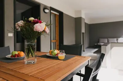 Area soggiorno di Your home in Chiavari- Large terrace & 2 bedrooms