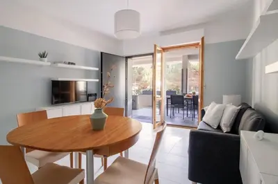 Area soggiorno di Your home in Chiavari- Large terrace & 2 bedrooms