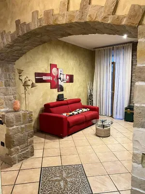 Area soggiorno di Il Tortellino Quasi in Centro Elegant Apartment