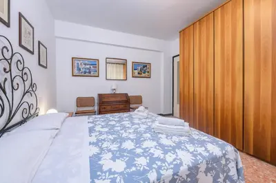 Letto o letti in una camera di 287 - Casa Dede a Deiva Marina - 300metri dal Mare e dal Centro Storico