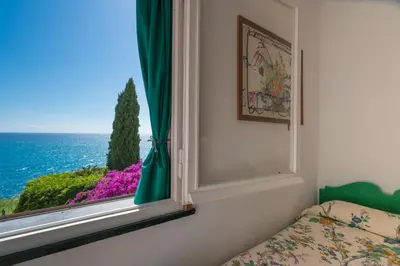 Letto o letti in una camera di Sibilla D'Oltremare - Sestri Levante