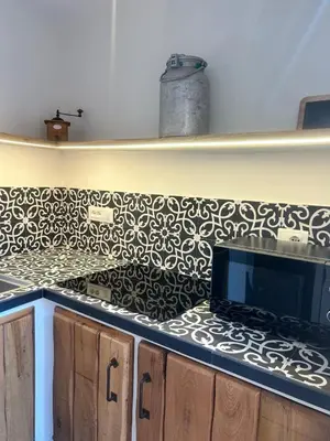 Cucina o angolo cottura di HH Moneglia la Piazzetta L' Attico