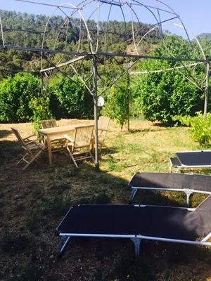 Giardino di Villa Margherita vicino a SESTRI levante appartamento per 5 in Villa ottocentesca