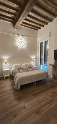 Letto o letti in una camera di Le camere di Rigoletto B&B