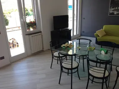 TV o dispositivi per l'intrattenimento presso Best Lavagna Apartment