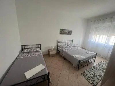 Letto o letti in una camera di Bellavista Mantova