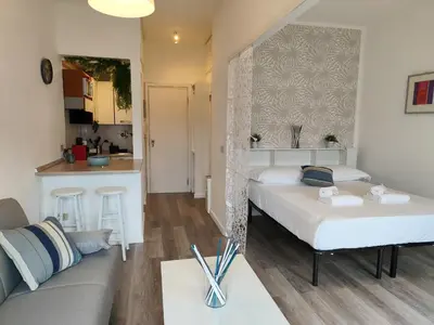Cucina o angolo cottura di JOIVY Charming Central Studio in the Heart of Rapallo