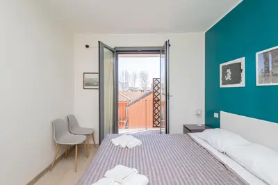 Letto o letti in una camera di Marelli 28 - 10 minuti a piedi da San Matteo, Cnao e Stazione