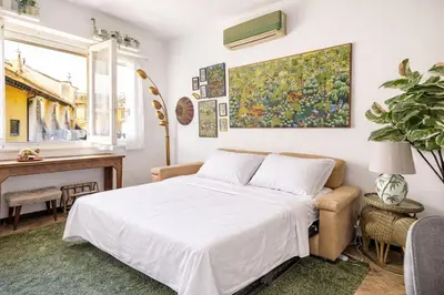 Letto o letti in una camera di Moneglia Zen House - A Due Passi dal Mare