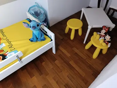 Letto o letti in una camera di Attico con terrazza fronte mare a Cavi di Lavagna