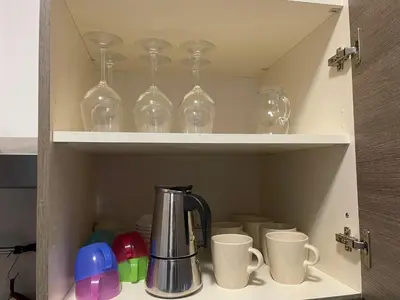 Set per la preparazione di tè e caffè presso Terrazza Dolce Vita