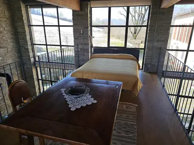 Letto o letti in una camera di Sogni nel Bosco
