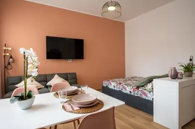 Letto o letti in una camera di elegante casa centrale