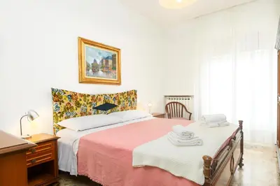 Letto o letti in una camera di 289 - Moneglia On The Sea, 250Metri dal Mare e pochi passi dal Centro
