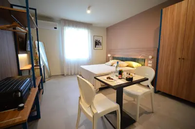Letto o letti in una camera di Locanda Parsifal