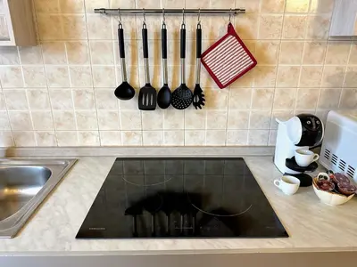 Cucina o angolo cottura di Vicino al Centro e a Parcheggi Gratuiti - Affresco Strepitoso