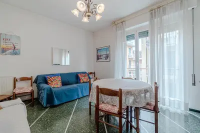 Area soggiorno di GuestHost - Bright Apartment Rapallo