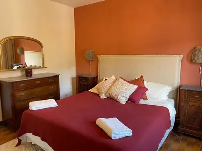 Letto o letti in una camera di Casa del Gelso