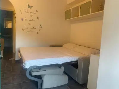 Letto o letti in una camera di Casa Ida