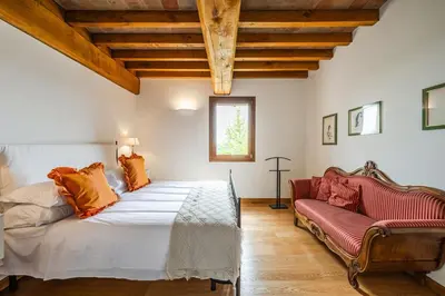 Letto o letti in una camera di Residenza Storica sulle Colline di Maranello