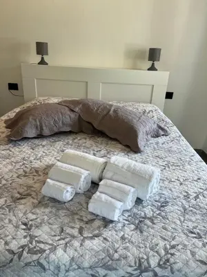 Letto o letti in una camera di La casa di Giò