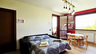 Area soggiorno di Guest Holiday Alpi