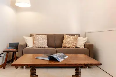 Area soggiorno di Contempora - Sea view apartment for 4 people in Lavagna - Sestri Levante