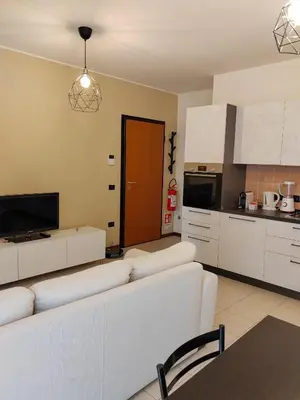 Cucina o angolo cottura di Elegante bilocale nel cuore di Rubiera