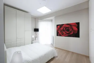 Letto o letti in una camera di Mare Bianco