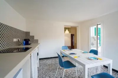 Cucina o angolo cottura di the riviera attico terrazza
