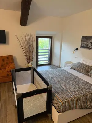 Letto o letti in una camera di Il Monastero di Qua