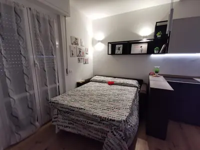 Letto o letti in una camera di Cuore Rosso