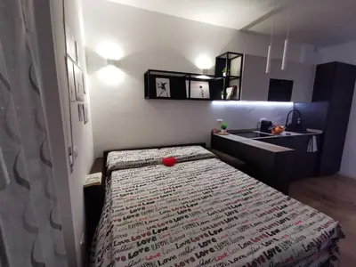 Letto o letti in una camera di Cuore Rosso