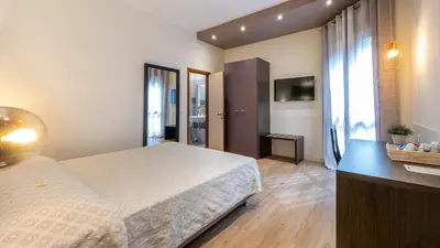 Letto o letti in una camera di Hotel San Marco