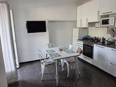 Cucina o angolo cottura di MaRenà - appartamento vista mare, a 30metri dalla spiaggia di Renà, Riva Trigoso - Sestri Levante