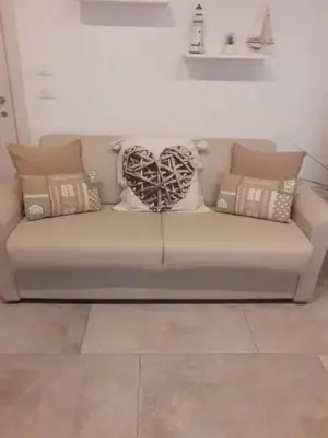 Area soggiorno di Charming apartment in Monterosso al Mare with balcony