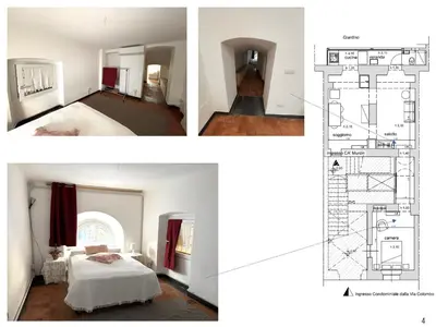 Letto o letti in una camera di Ca' Murcin